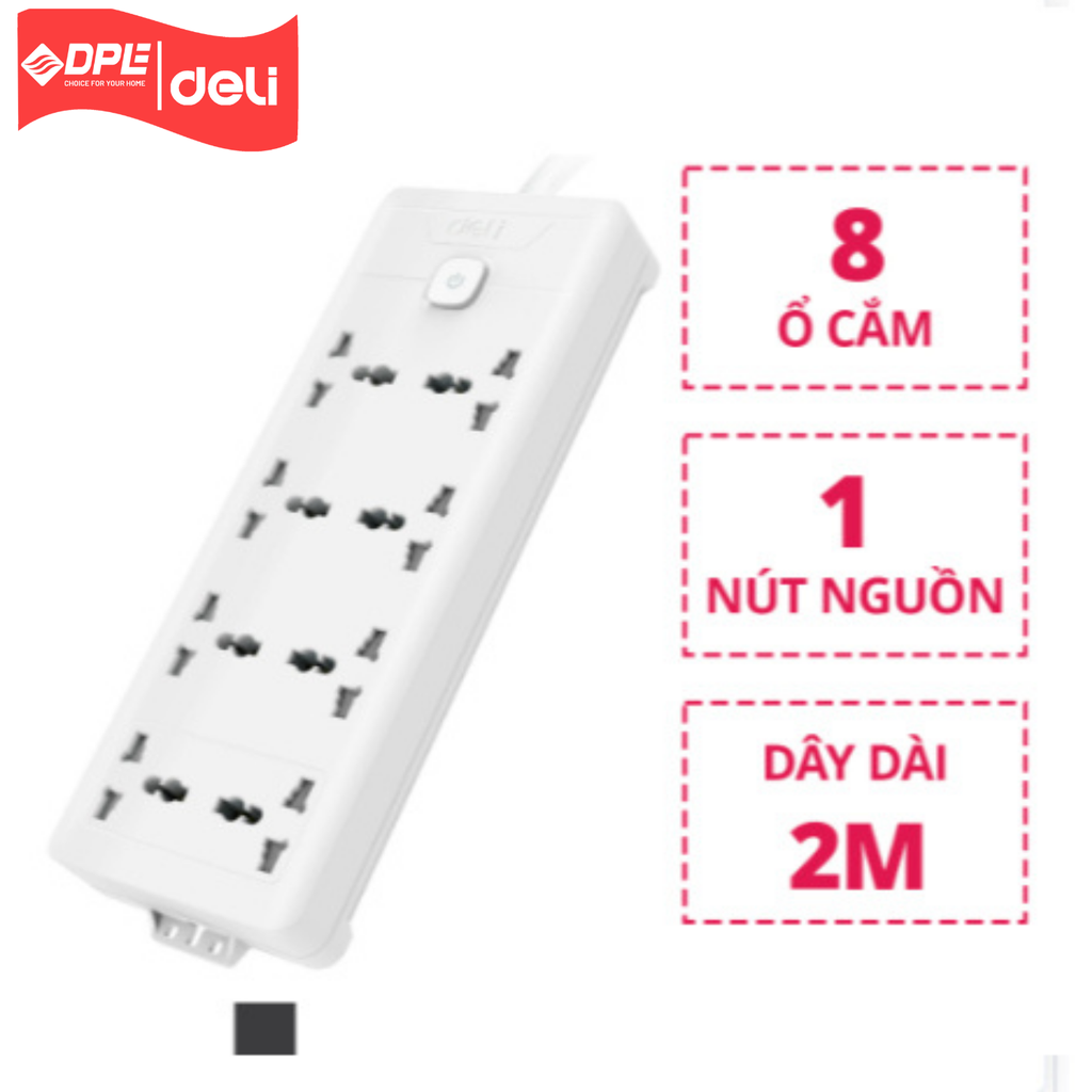 Tổng hợp ổ cắm điện đa năng cao cấp Deli