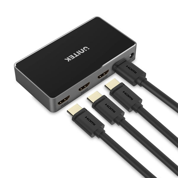 Bộ chuyển đổi HDMI 3-1 UNITEK V1111A 4K30hz + Remote