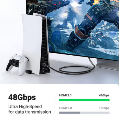 Cáp HDMI 2.1 hỗ trợ 8K/60Hz dài 3m chính hãng Ugreen 80602 | Hàng chính hãng