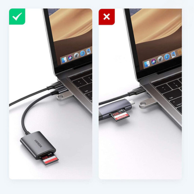 Đầu đọc thẻ SD/TF chuẩn USB 3.1 Ugreen 80888 | Hàng chính hãng