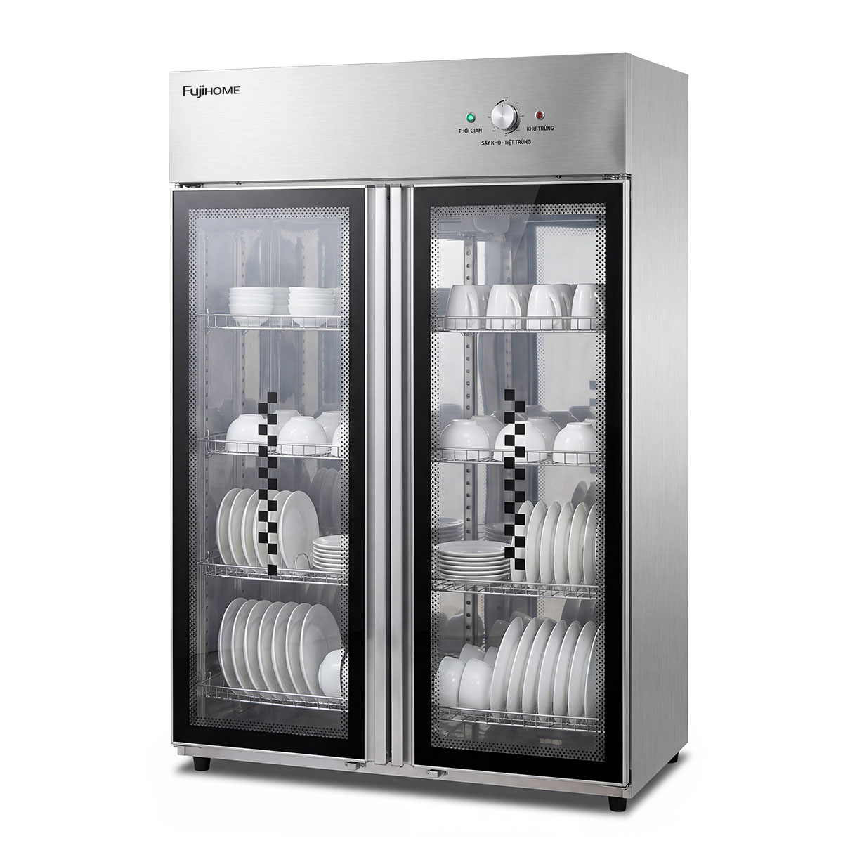 Tủ sấy chén bát tiệt trùng UV Fujihome DD500A 500 lít 2 cửa | Hàng chính hãng
