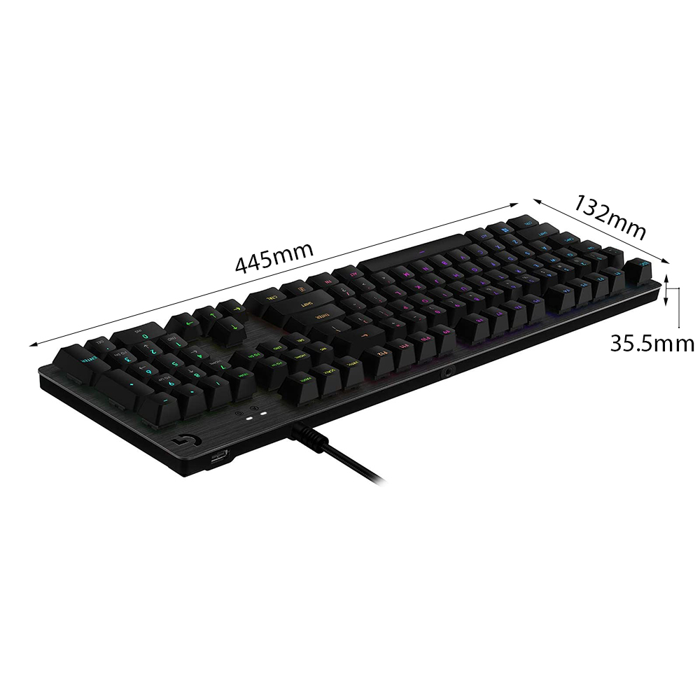 Bàn phím cơ Logitech G512 Carbon RGB (GX Red Linear) 920-009372 | Hàng chính hãng