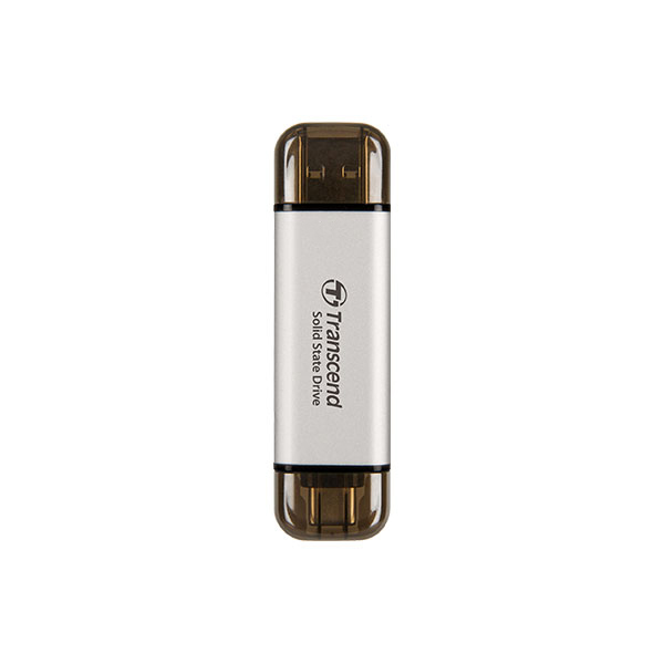 Ổ cứng SSD Box Transcend 1TB USB 10Gbps Type C/A (ESD310C) (SILVER) | Hàng chính hãng