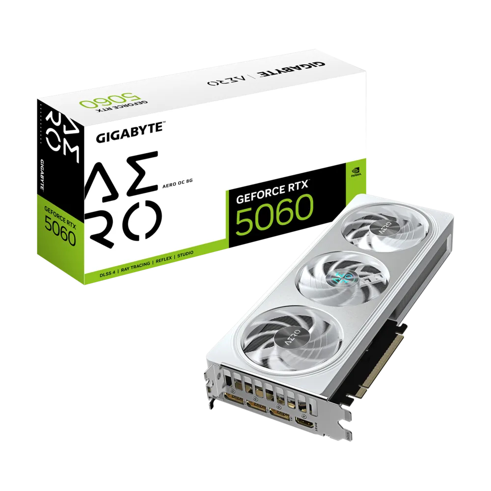 Card đồ họa Gigabyte GeForce RTX™ 5060 AERO OC 8G