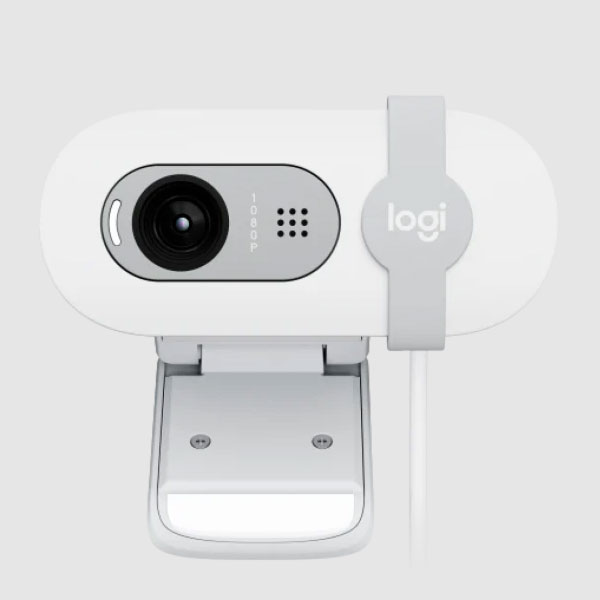 Webcam Logitech Brio 100 1080p full HD- Màu trắng 960-001618 | Hàng chính hãng