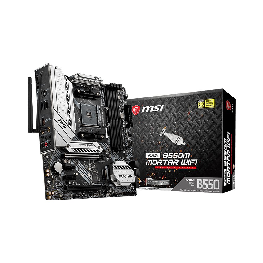 Mainboard MSI MAG B550M MORTAR WIFI AMD B550 Socket AM4 m-ATX