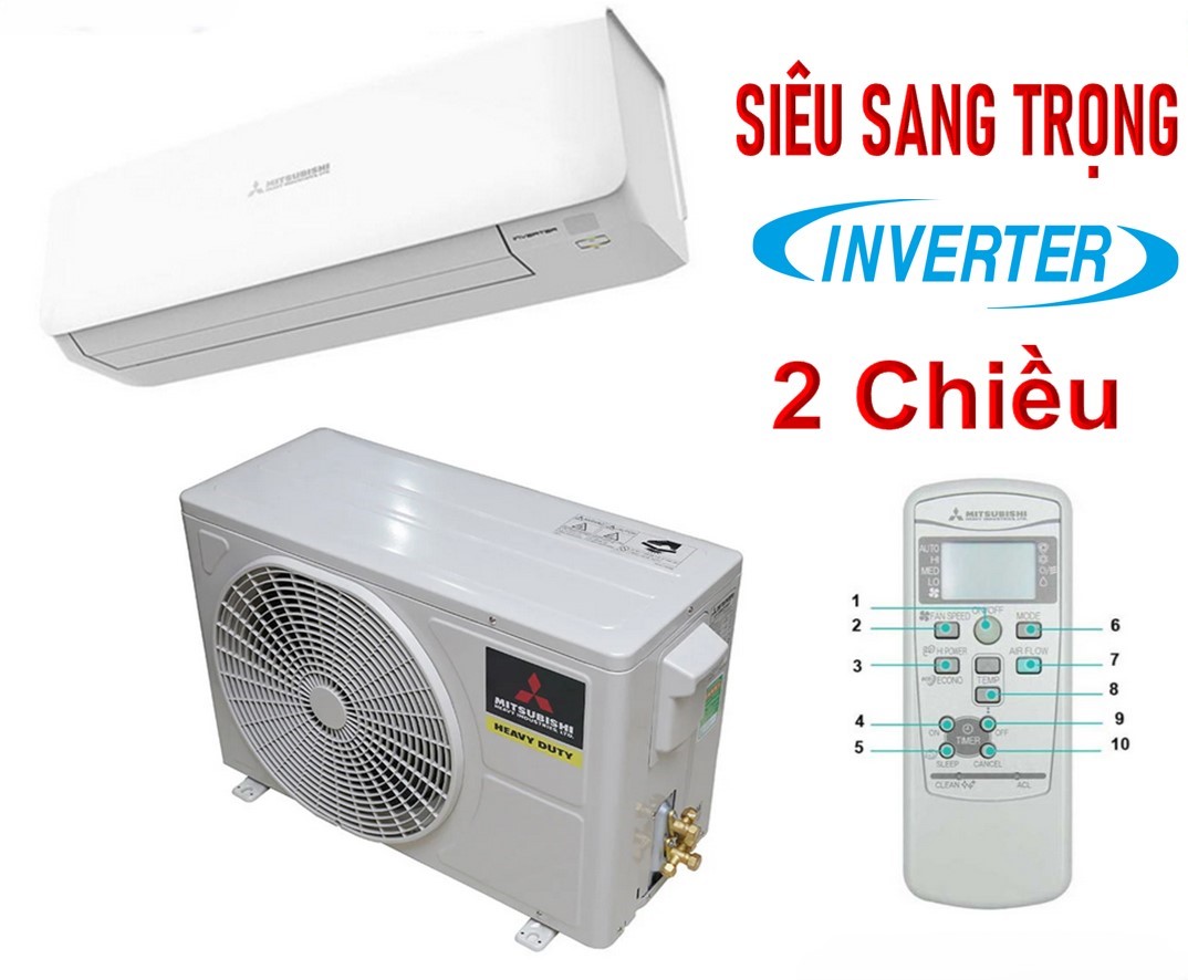 Điều hòa Mitsubishi Heavy 12000BTU 2 chiều inverter SRK35ZSS-W5 | Hàng chính hãng