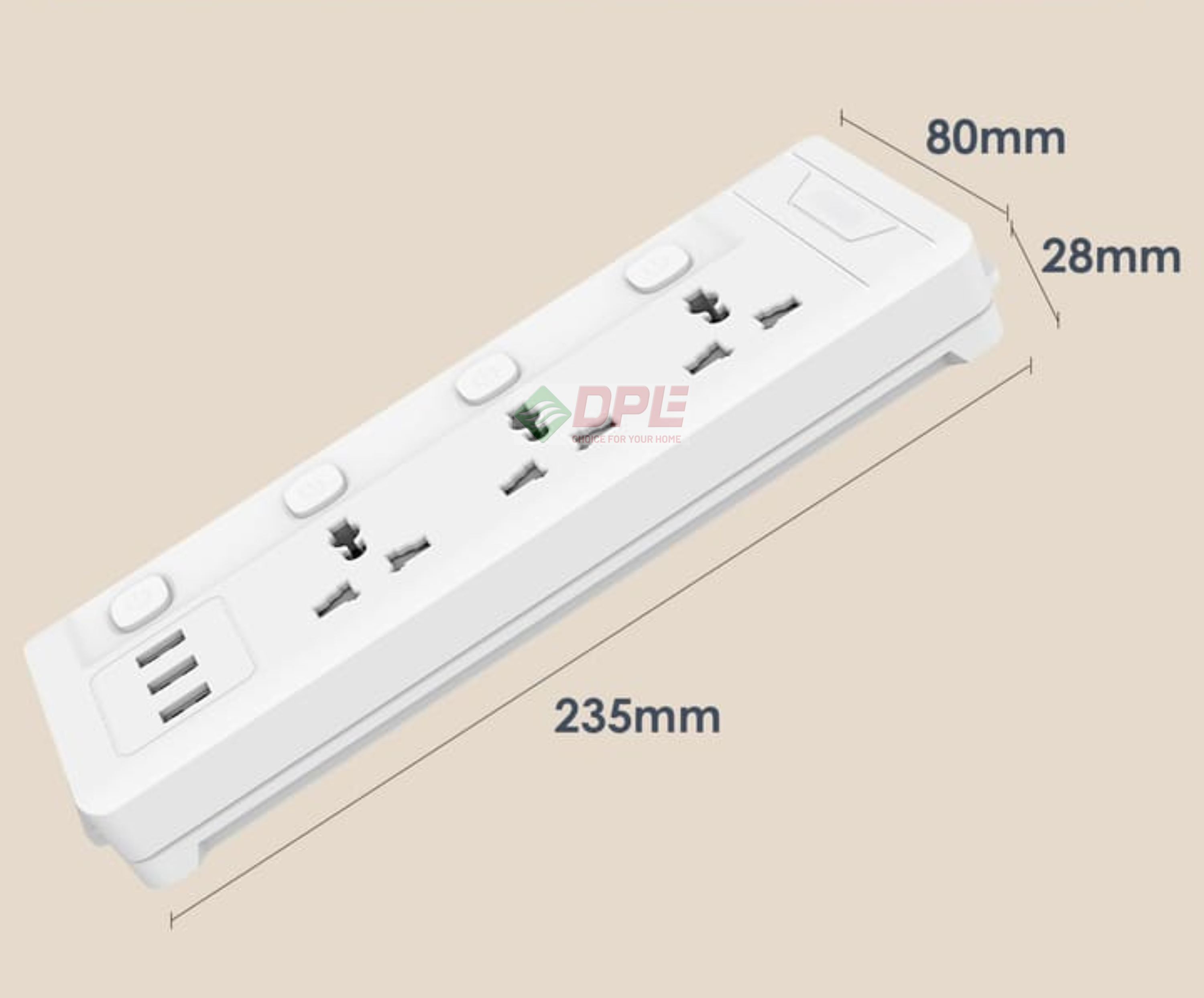 Ổ cắm điện đa năng Deli T710
