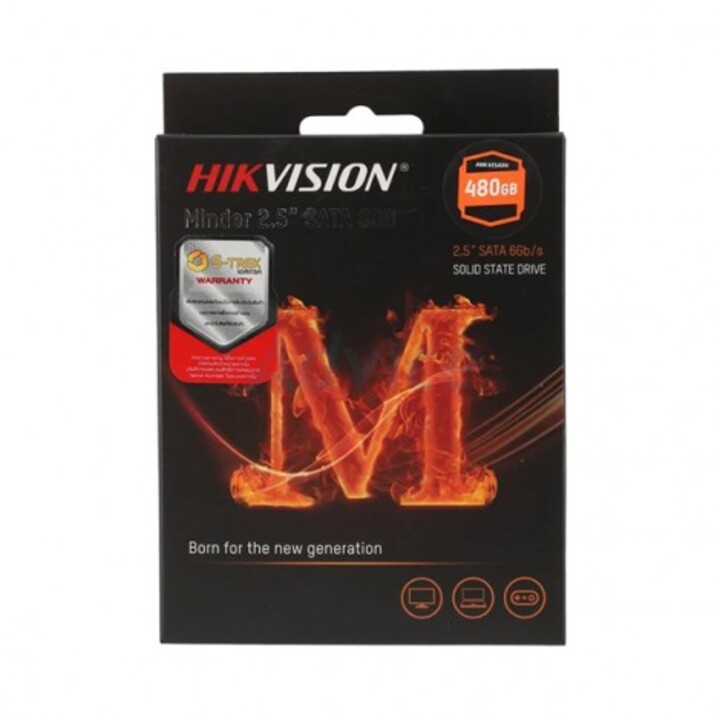 Ổ cứng Hikvision SSD Minder (S) 2.5" SATA dung lượng 480G, 3D TLC | Hàng chính hãng