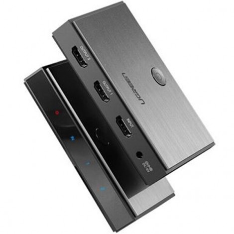 Bộ chia tín hiệu HDMI 2.0 1 ra 2 Ugreen 50707 hỗ trợ 4K2K@60Hz | Hàng chính hãng