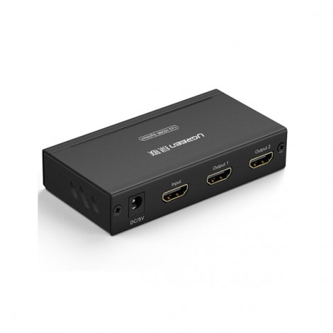 Bộ chia HDMI 1 ra 2 Ugreen UG- 40201 hỗ trợ 1.4v, 3D chất lượng cao | Hàng chính hãng