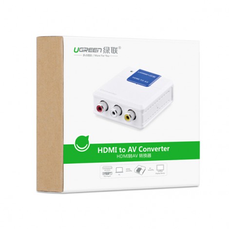 Bộ chuyển đổi HDMI to AV cao cấp chính hãng Ugreen 40223 | Hàng chính hãng