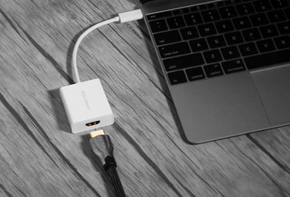 Cáp USB Type-C to HDMI cao cấp Ugreen 40273 hỗ trợ 4K*2K, 3D | Hàng chính hãng