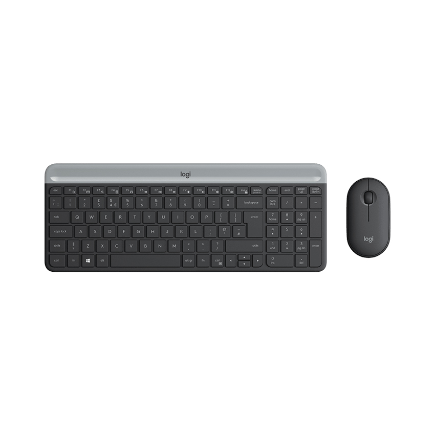 Combo Bàn Phím và Chuột không dây Logitech MK470 Slim (Đen) 920-009182 | Hàng chính hãng