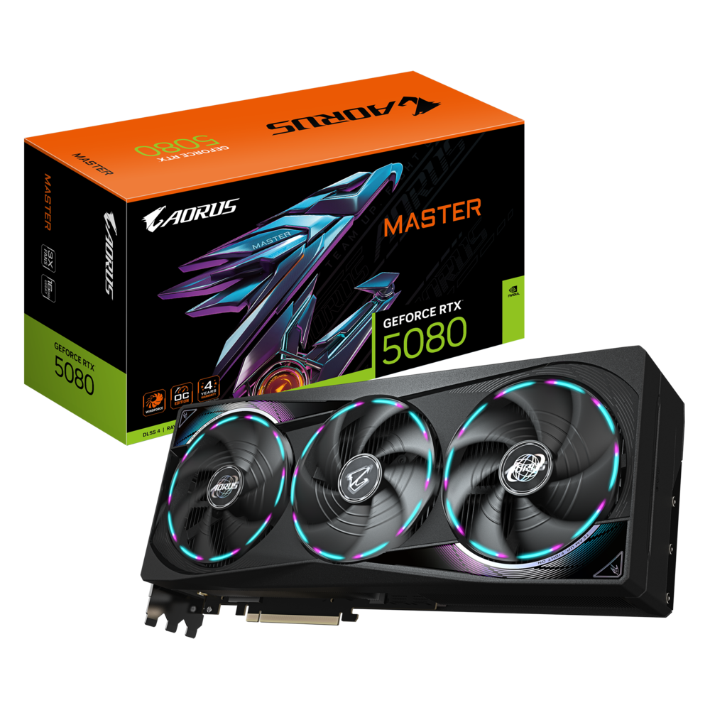 Card đồ họa Gigabyte AORUS GeForce RTX™ 5080 MASTER 16G