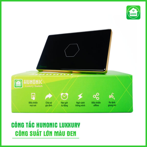 Công Tắc Thông Minh Hunonic Luxury (Hình Chữ Nhật) – Sang Trọng & Đẳng Cấp