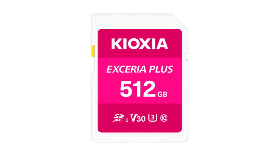 Thẻ nhớ KIOXIA EXCERIA PLUS SD 512GB LNPL1M512GG4 – UHS-I U3, V30, tốc độ đọc 100MB/s