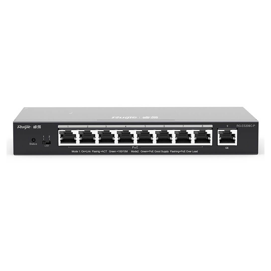 Switch POE 9 cổng RUIJIE REYEE RG-ES209GC-P | Hàng chính hãng