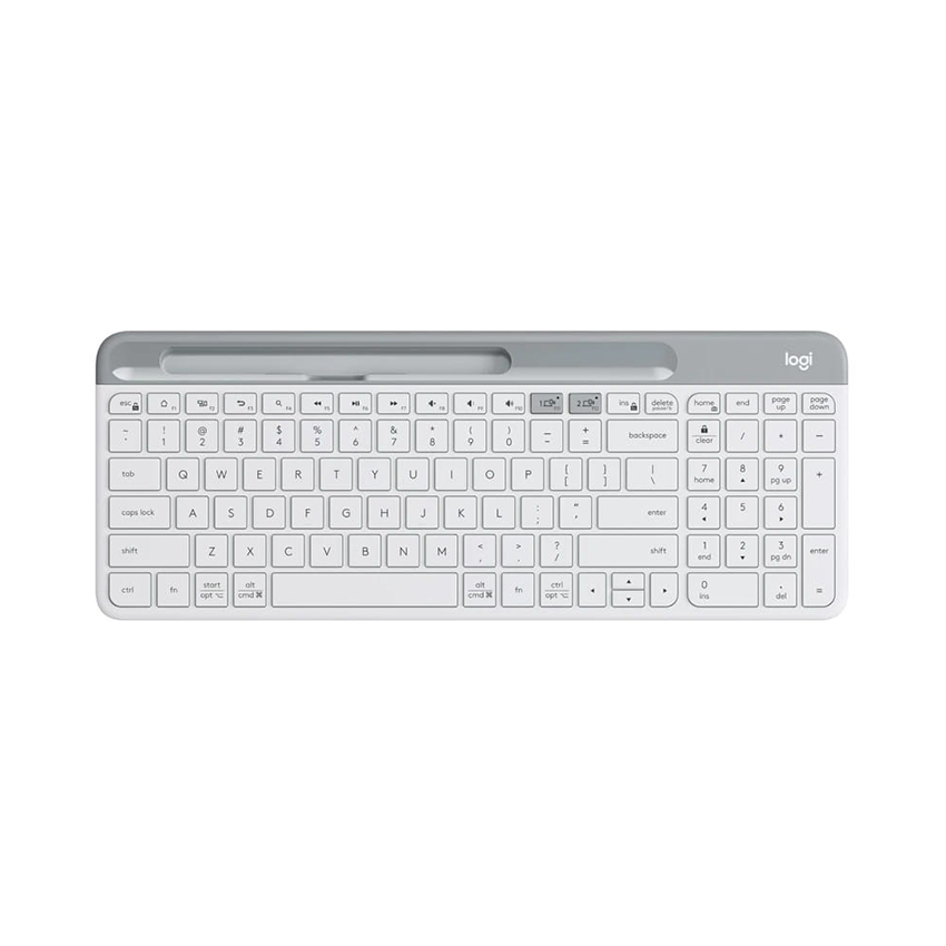 Bàn phím không dây Logitech K580 Slim Multi-Device Off White 920-009211 | Hàng chính hãng