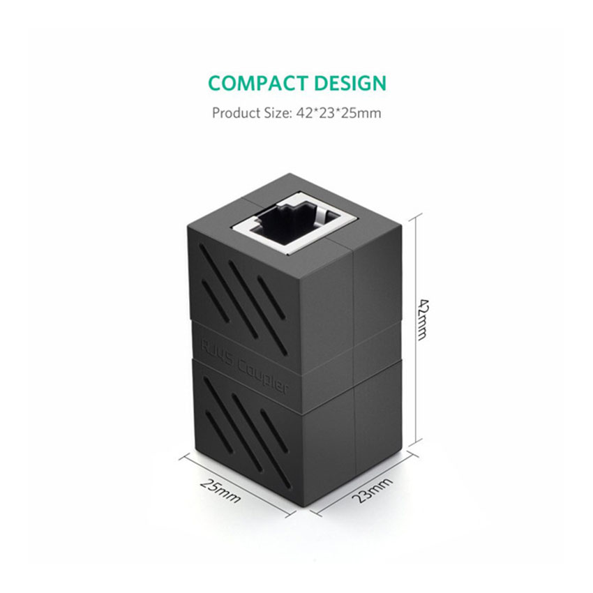 Đầu nối mạng Ugreen 20390 màu đen | Hàng chính hãng