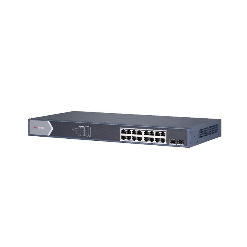 Switch GIGABIT 16 cổng PoE 1000M HIKVISION DS-3E0518P-E/M | Hàng chính hãng