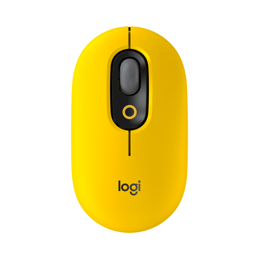 Chuột không dây Logitech POP with Emoji Vàng Đen 910-006514 | Hàng chính hãng