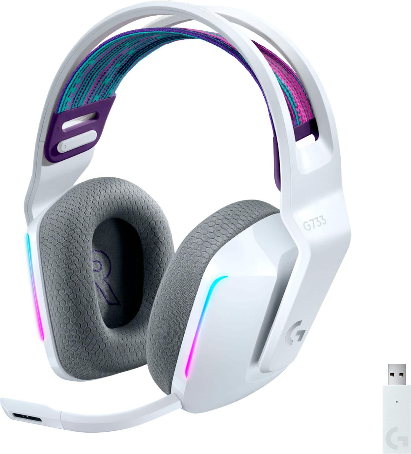 Tai nghe gaming Logitech G733 LIGHTSPEED Wireless RGB chính hãng