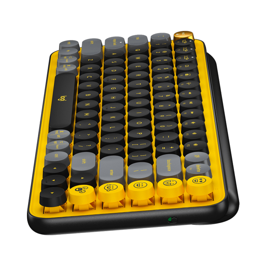 Bàn phím cơ không dây Logitech POP Keys (Vàng - đen) 920-010577 | Hàng chính hãng