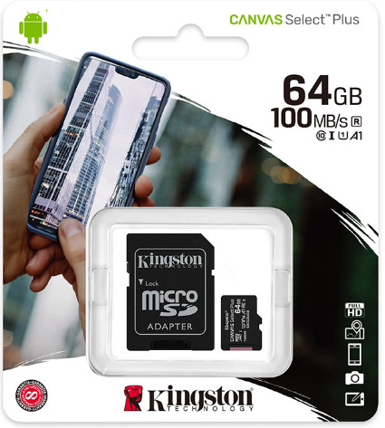 Thẻ Nhớ 64GB Kingston MICRO SD CLASS 10 SDCS2/64GB | Hàng chính hãng