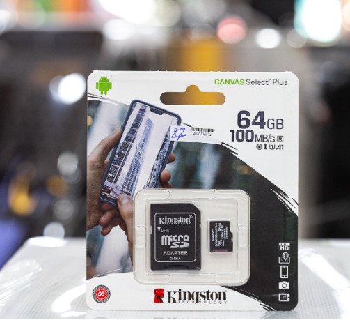 Thẻ Nhớ 64GB Kingston MICRO SD CLASS 10 SDCS2/64GB | Hàng chính hãng