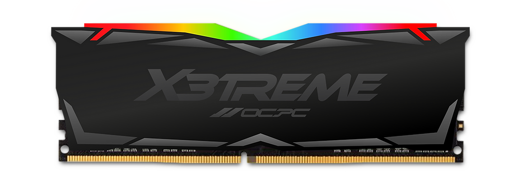 RAM Desktop OCPC X3 RGB DDR4 16GB CL16 Intel XMP & AMD EXPO