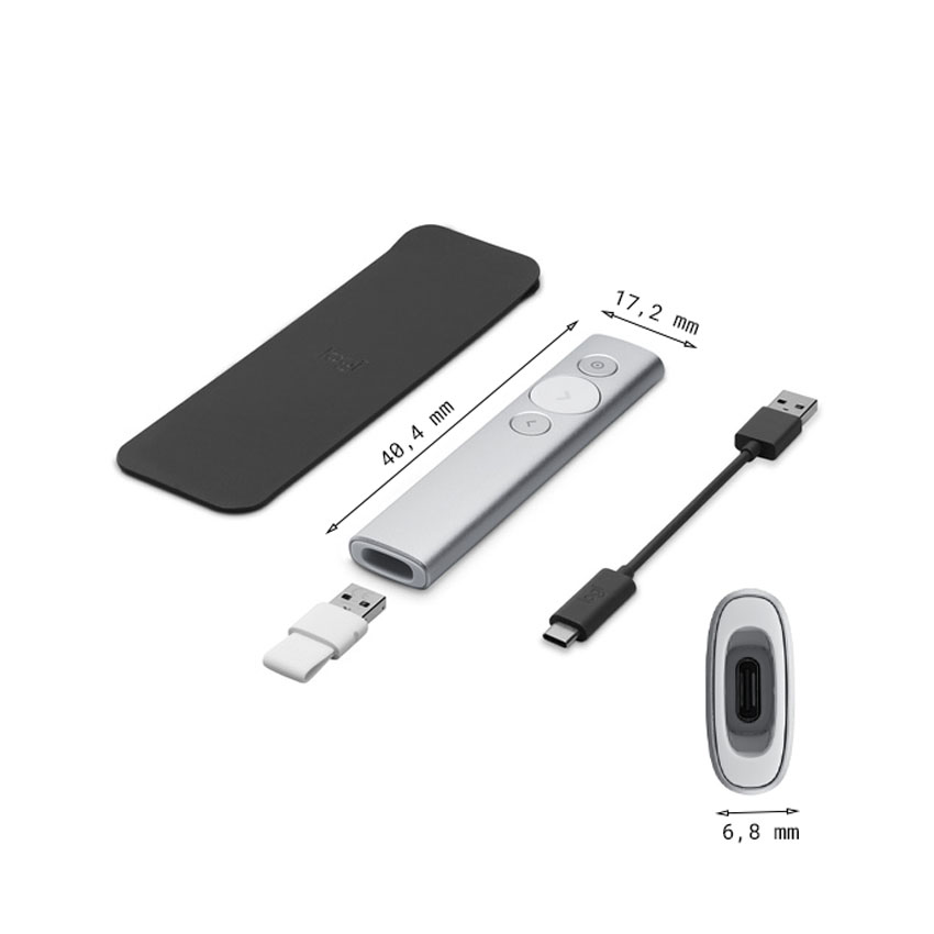 Bút trình chiếu Logitech Spotlight – Slate (Xám đen), Gold (Vàng) chính hãng
