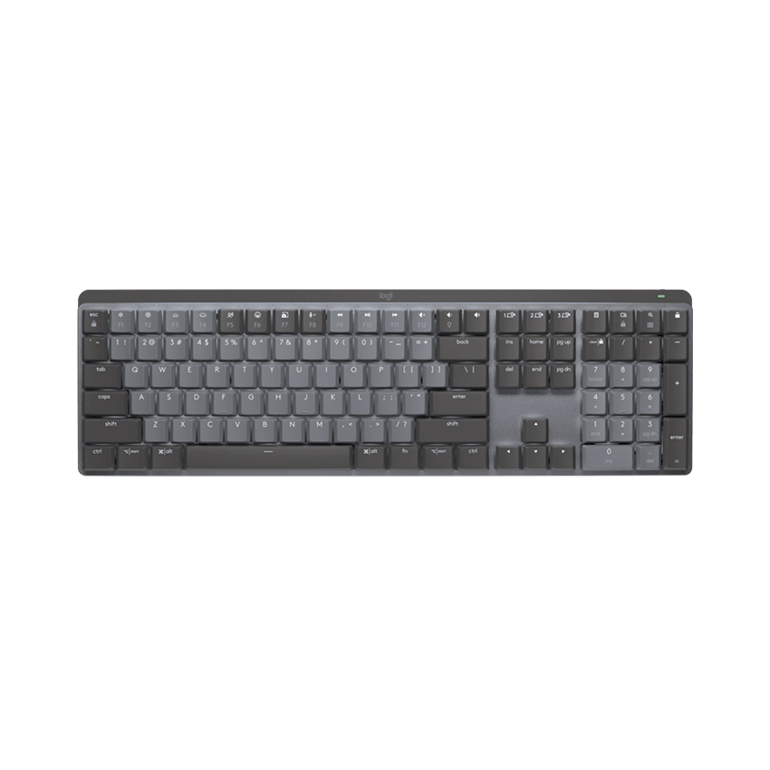 Bàn phím cơ không dây Logitech MX Mechanical Graphite Tactile Silent 920-010760 | Hàng chính hãng