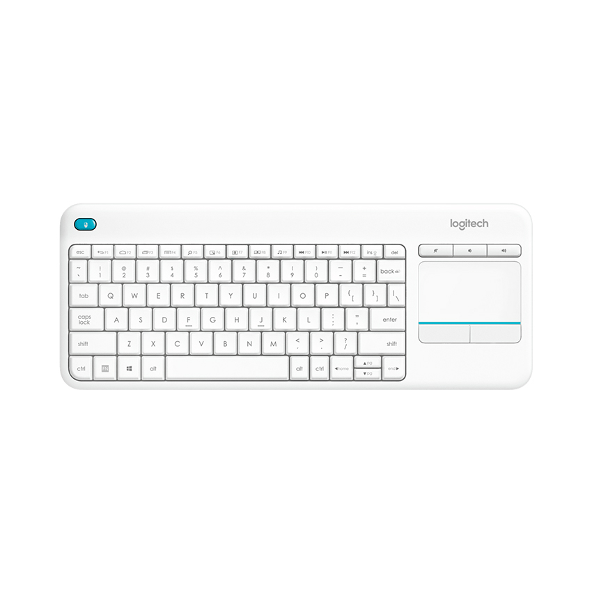 Bàn phím không dây Logitech K400 Plus (Trắng) 920-007166 | Hàng chính hãng