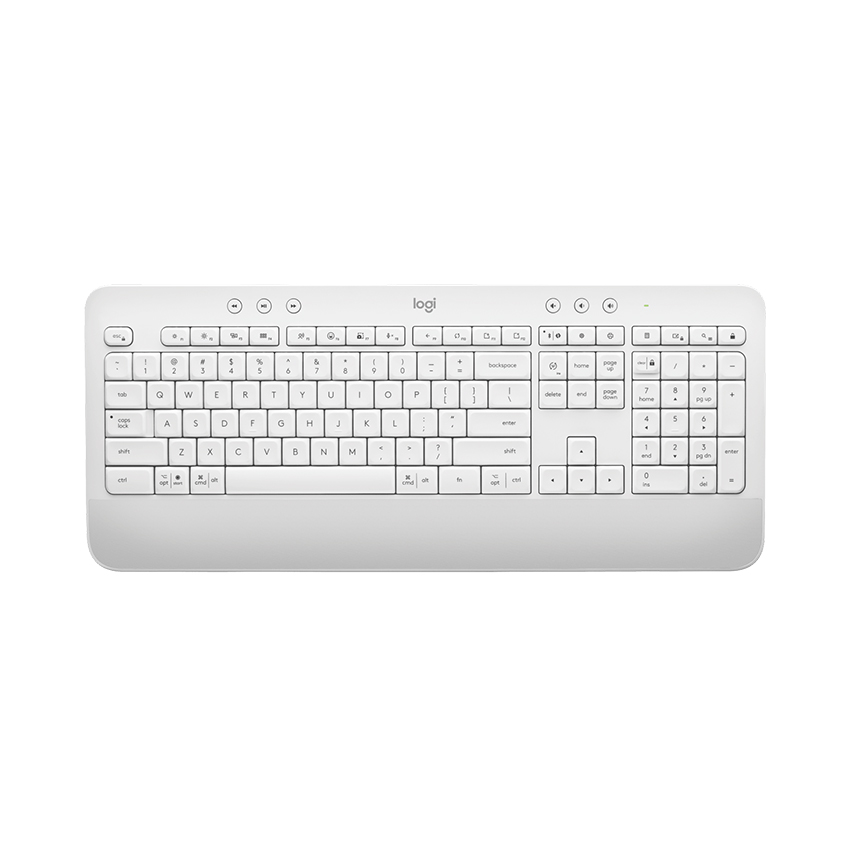 Bàn phím Không dây Logitech K650 Signature White 920-010987 | Hàng chính hãng