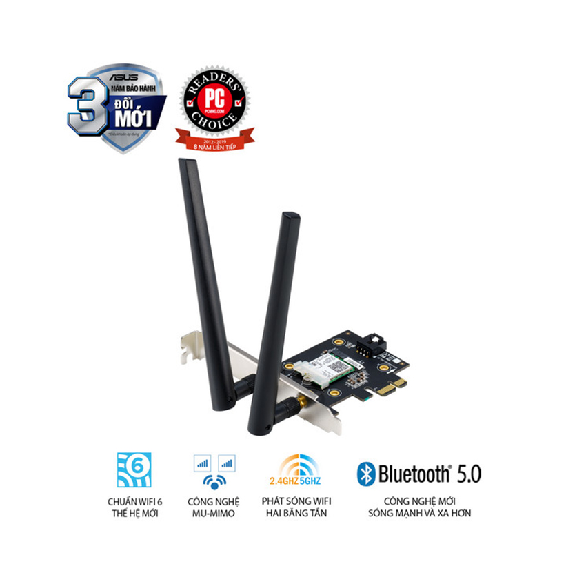 Card mạng không dây PCI Express ASUS PCE-AX3000 Bulk