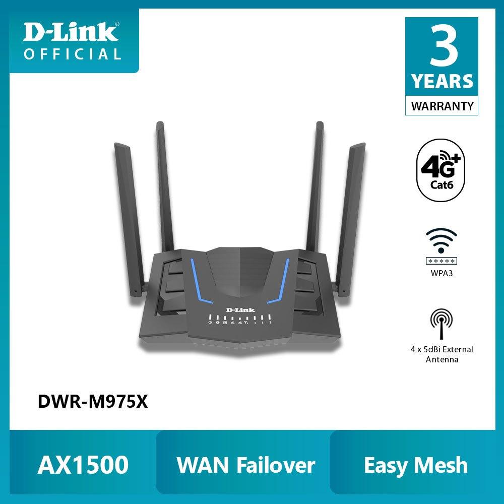 D-Link DWR-M975X – Router 4G+ LTE Cat 6 Wi-Fi 6 AX1500 Gigabit