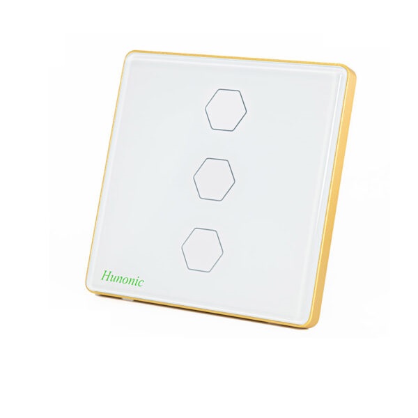 Công tác cảm ứng BLE Hunonic Luxury 3 Nút, HV