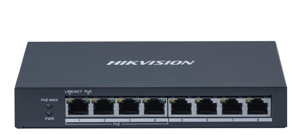 Switch PoE 8 cổng Gigabit HIKVISION DS-3E0508P-O | Hàng chính hãng