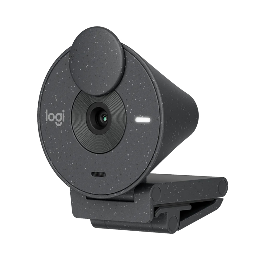Webcam máy tính Logitech Brio 300 Graphite 960-001437 | Hàng chính hãng