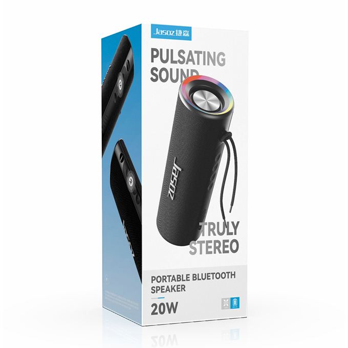 Loa Bluetooth Di Động Jasoz K116 20W – Âm Thanh Vòm Lập Thể, Đèn LED Sôi Động
