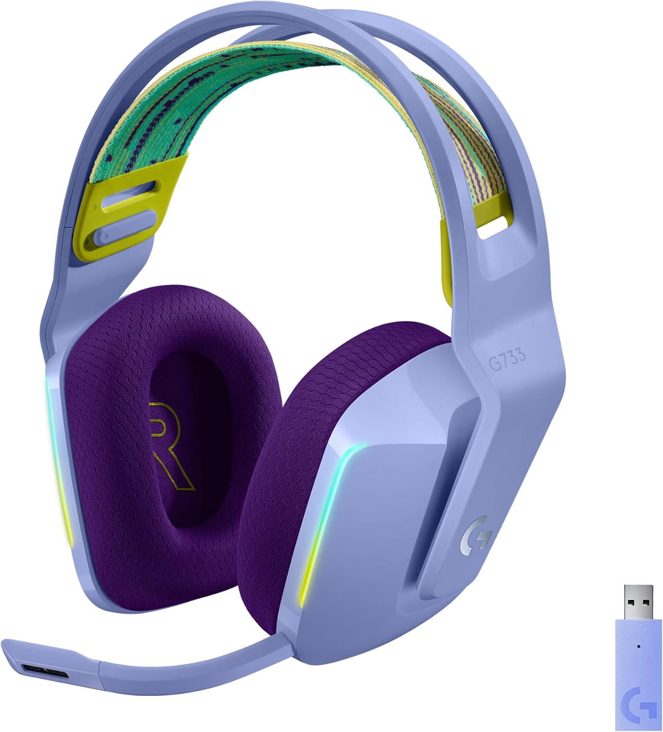 Tai nghe gaming Logitech G733 LIGHTSPEED Wireless RGB chính hãng