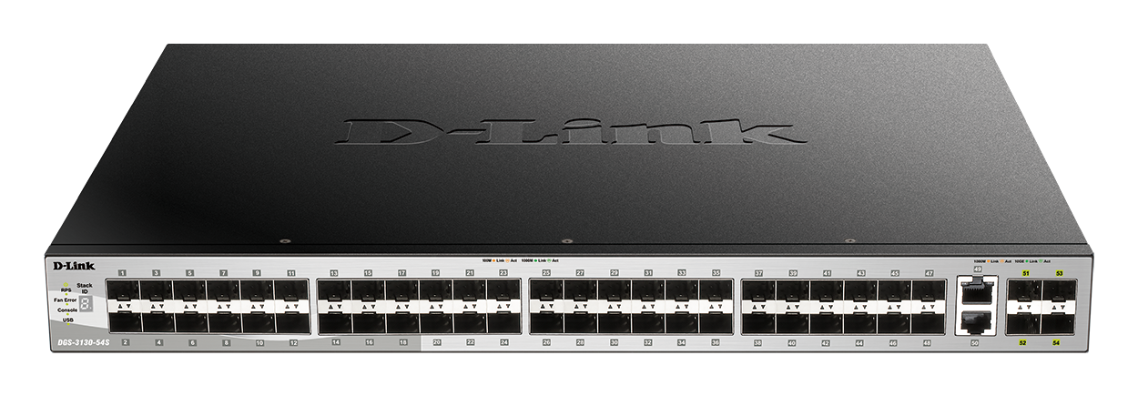D-Link DGS-3130-54S – Switch Layer 3 Stackable Managed 54 Port SFP