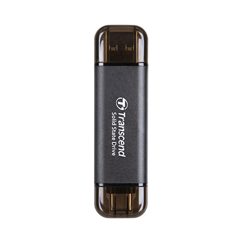 Ổ cứng SSD Box Transcend 1TB USB 10Gbps Type C/A (ESD310C) (BLACK) | Hàng chính hãng