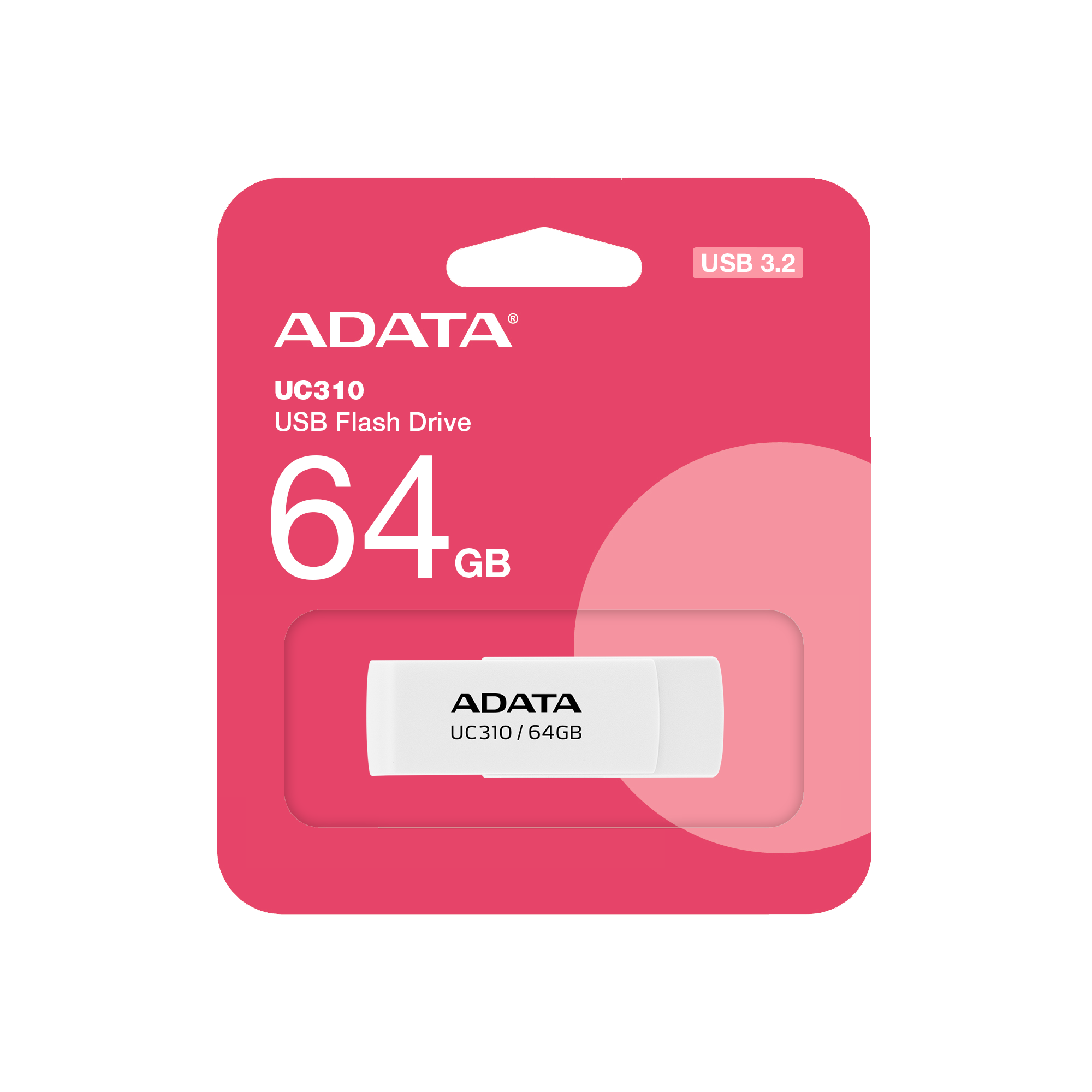 USB ADATA UC310-64G-RWH 64GB USB 3.2 Gen1 – Màu Trắng