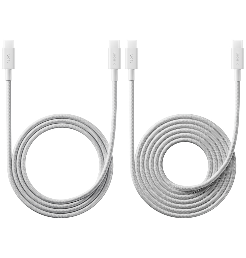 Cáp sạc bọc dù Xiaomi 6A USB-C sang USB-C (1m)