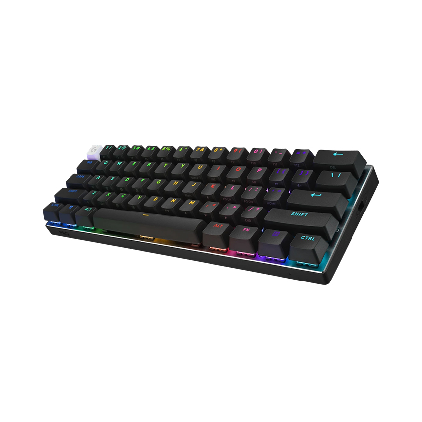 Bàn phím cơ Logitech Pro X 60 Lightspeed Wireless Black (Wireless 2.4Ghz/Bluetooth/USB/GX Optical Tactile/RGB)_920-011916 | Hàng chính hãng