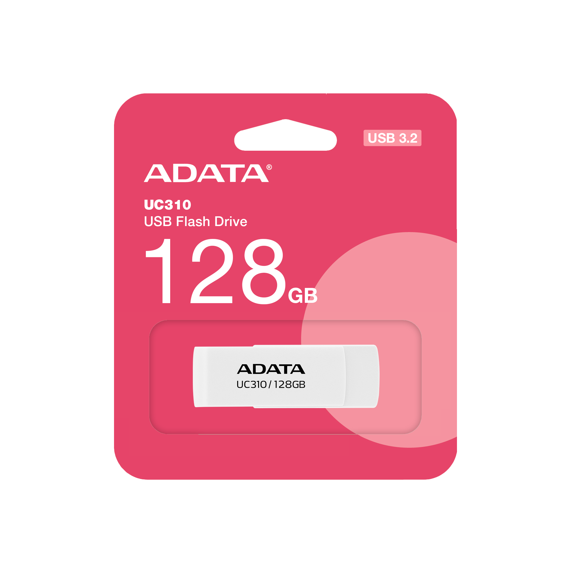 USB ADATA UC310-128G-RWH 128GB USB 3.2 Gen1 – Màu Trắng