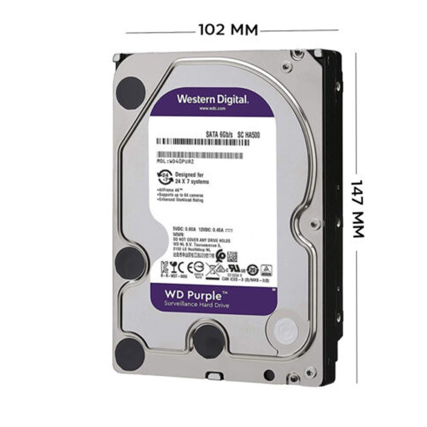 Ổ cứng HDD WD Purple 6TB WD63PURU | Hàng chính hãng