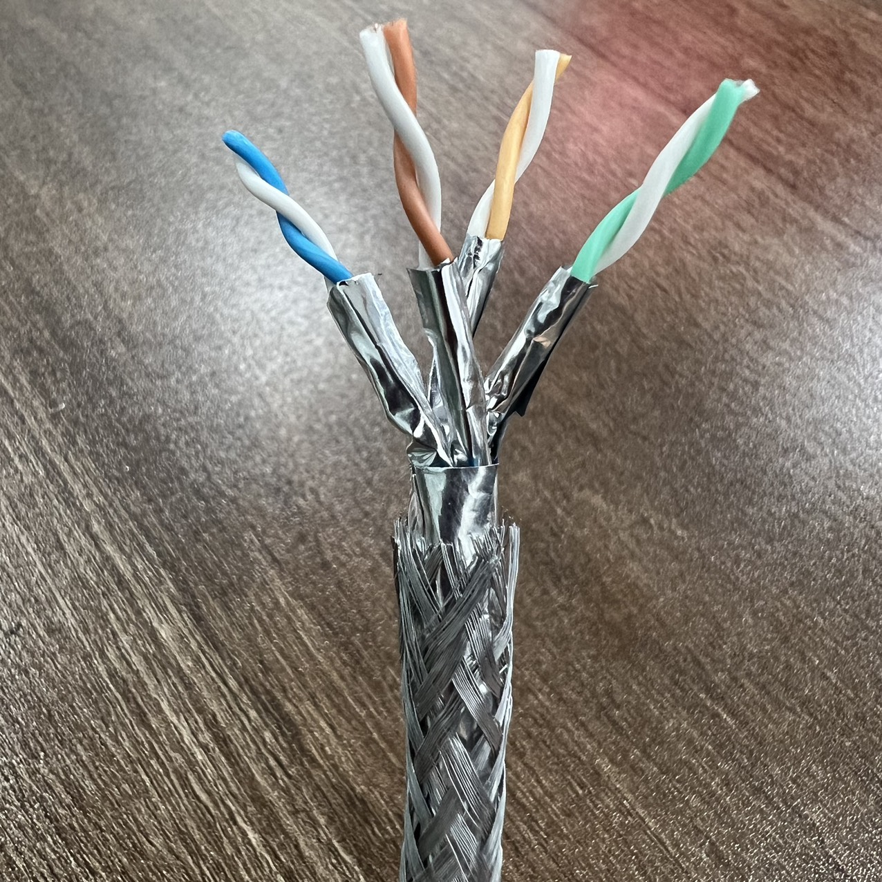 Cáp Mạng CAT7 SFTP Ancomteck (ACT-7SFTP-BULK305BLUE) – Đẳng Cấp 25Gbps, Chống Nhiễu Tuyệt Đối